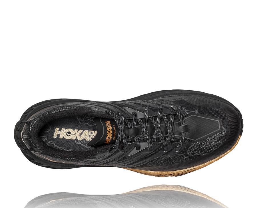 Hoka One One Spor Ayakkabı Kadın Siyah/Altın - Speedgoat 4 Cny - PY7125834